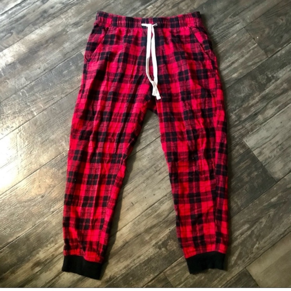 OLD NAVY PLAID JOGGERS